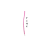 Single pink braided shoelace